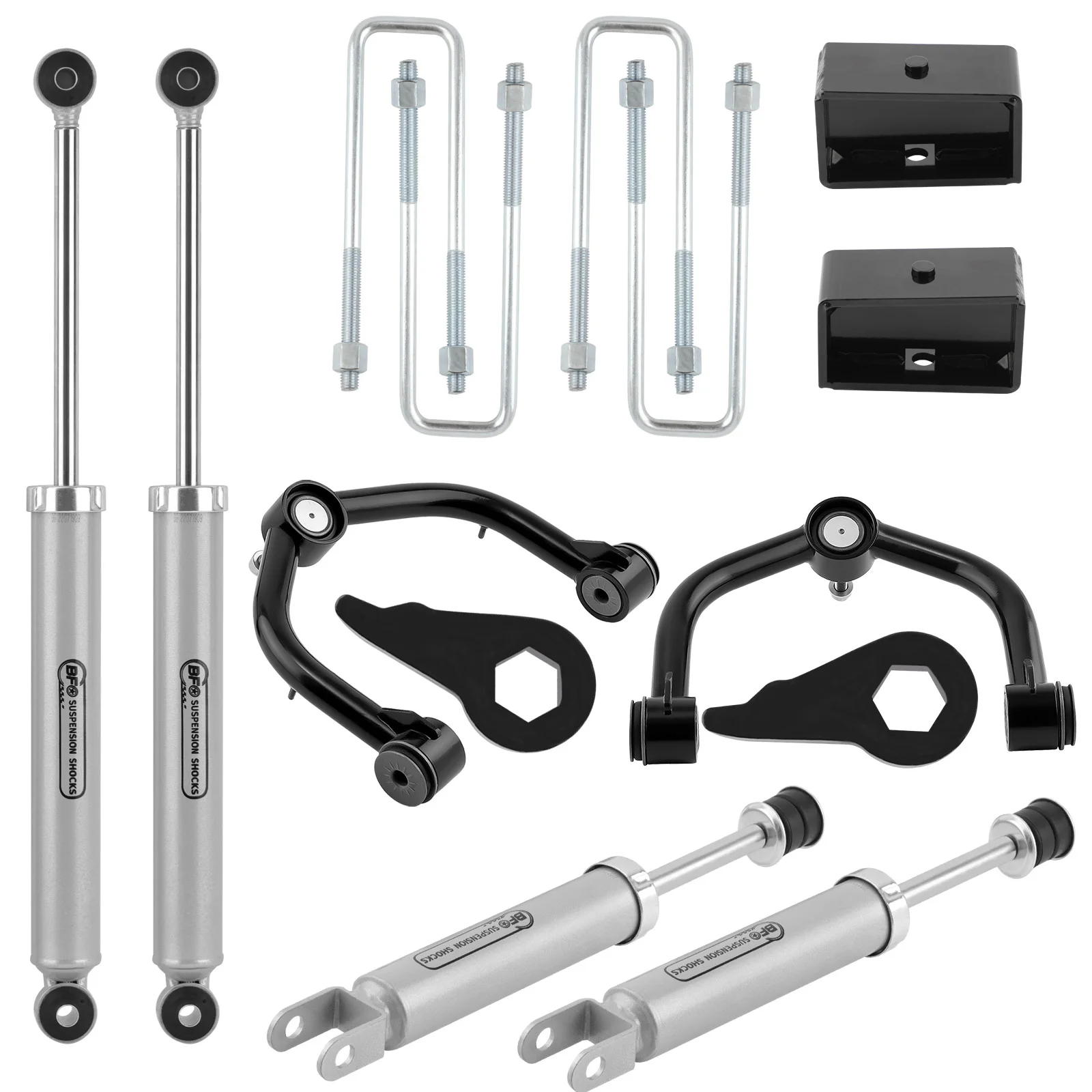 

1-3" Lift Kit for Chevy Silverado Sierra 1500 4WD 99-06 Control Arms + Blocks