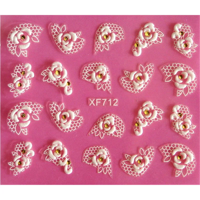 Waterproof Water Transfer Nails Art Sticker 3D Flower Design for Girl And Women Manicure Tools Nail Decoration Decals nail stickers nail art decoration nail decals
