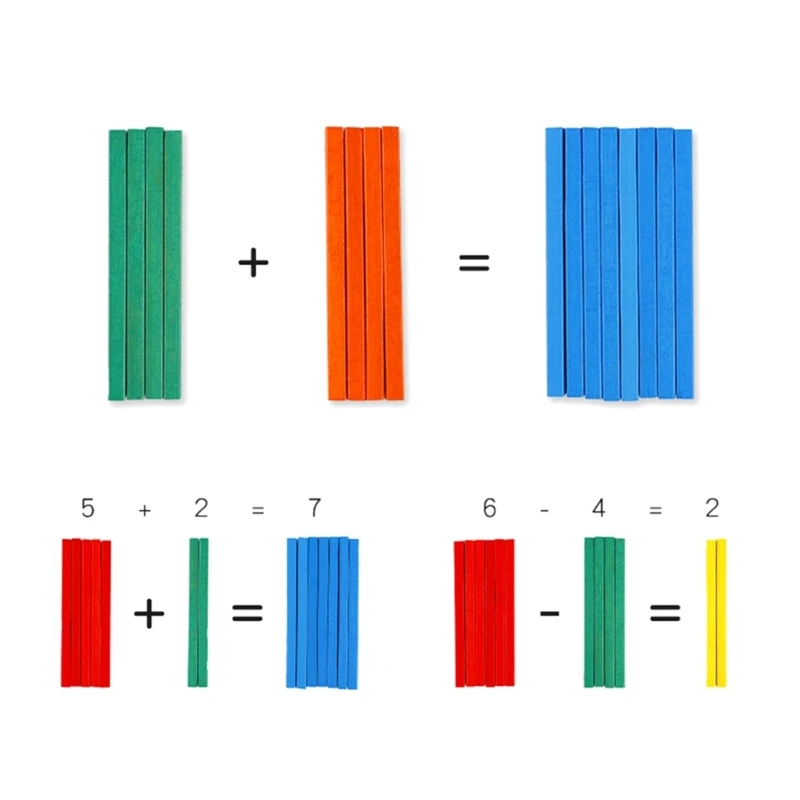 

100Pcs Counting Sticks Mathematics Educational Montessori Teaching Counting