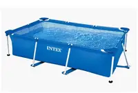 Piscine hors sol INTEX pour le plaisir en famille dans la cour, piscine à structure en acier durable pour enfants et adultes, installation facile, résistante aux perforations, piscine de jardin pour jeux aquatiques estivaux, plusieurs tailles 7