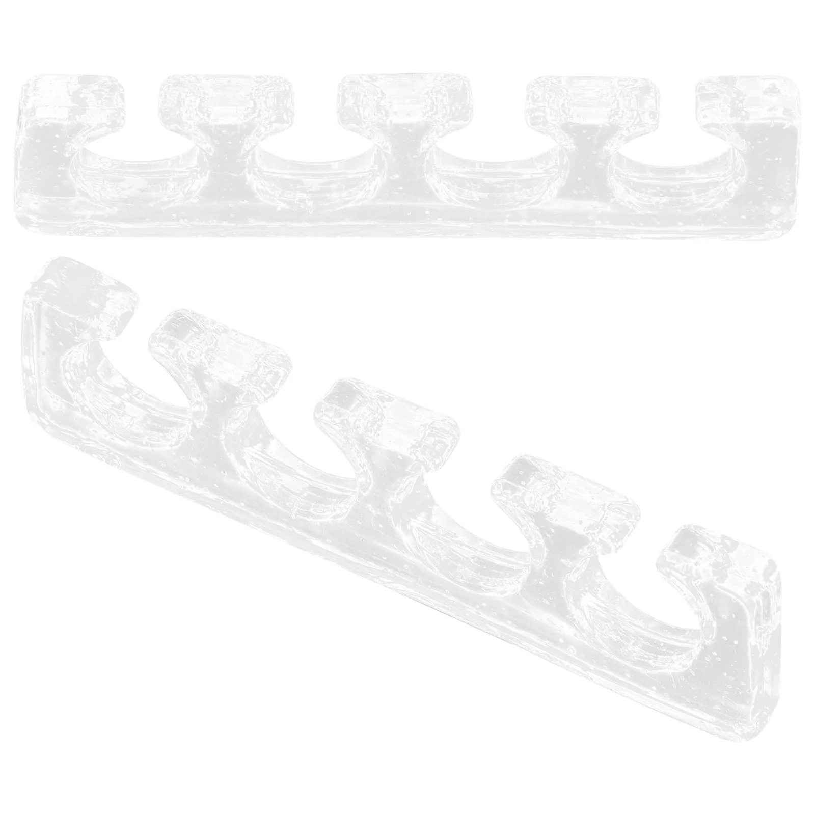 2 Pcs Outdoor Brackets Manicure Finger Splitter Feet Toe Separator Nail Dividers Scraper Transparent Women Separators Baby