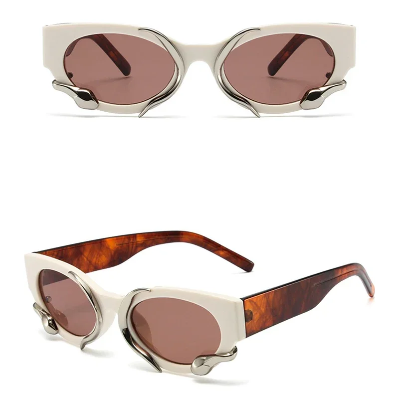 Lunettes de soleil rectangulaires Steampunk pour femmes et hommes, petites montures, lunettes de soleil de salle, marque de luxe, nuances UV400, livraison directe