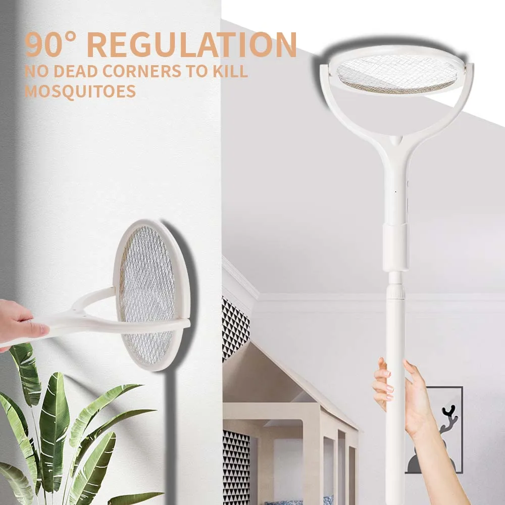 

3500V 5in1 Mosquito Killer Lamp Multicunctional Angle Adjustable Bug Zapper Electric USB Rechargeable Mosquito Fly Bat Swatter