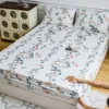Summer home bed mattress Round Fitted sheet comfortable rubber linen Cartoon unicorn sabana(no pillowcase)90*200 150*200 180*200 5