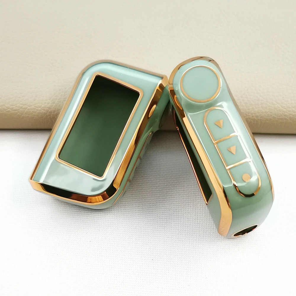 TPU Case For Starline A93 A63 Car Alarm Remote Controller LCD Keychain Cover
