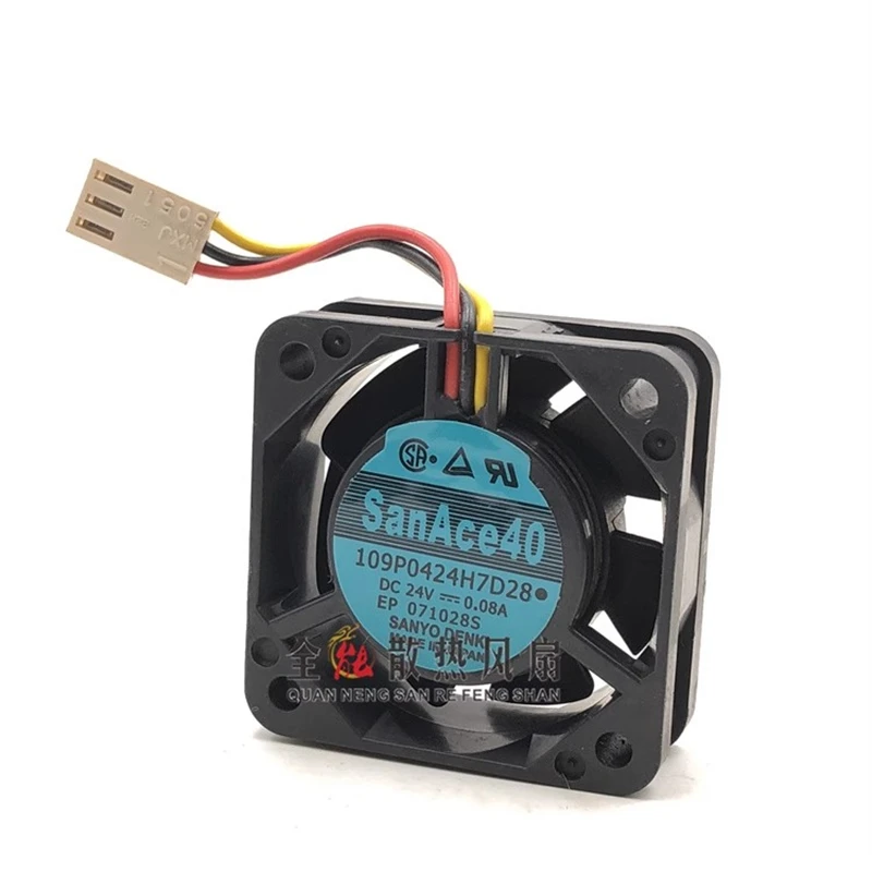 Вентилятор для станка с ЧПУ SanAce40 24 В 0.08A 109P0424H7D28 40 мм 4015 с сигнализацией обнаружения Вентилятор охлаждения FANUC (art.: 7b117bd64) - 7b117bd64