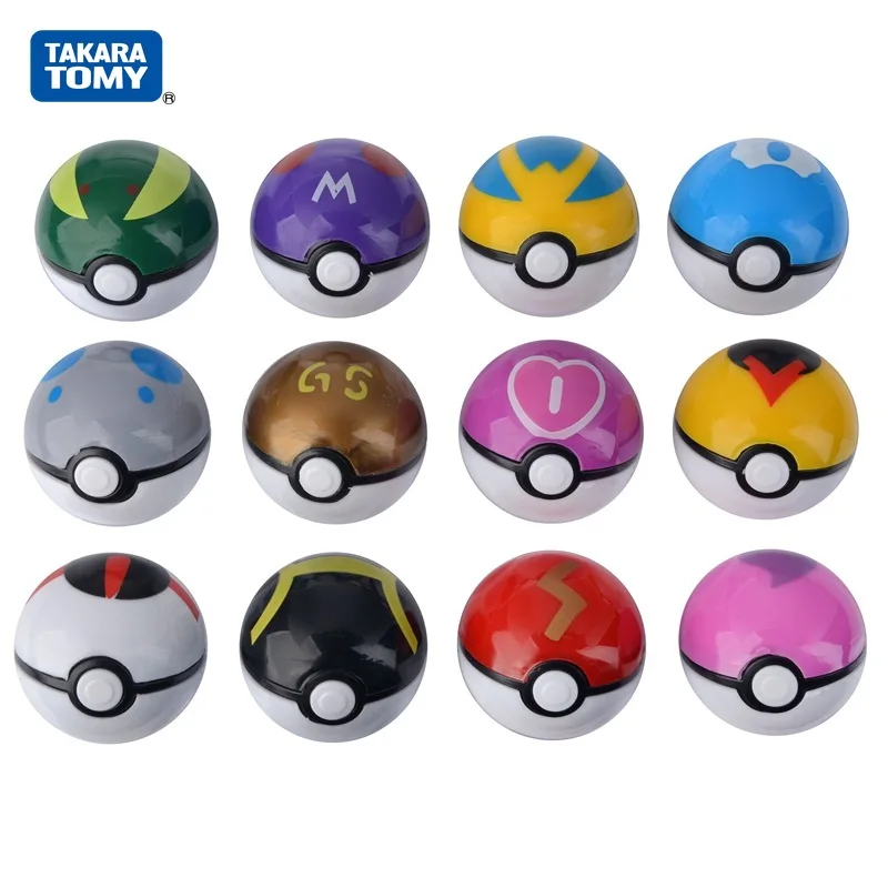 ポケモンポケボールおもちゃマスターボールペットリトルおもちゃ5センチメートルカラフルなボール12セット Aliexpress