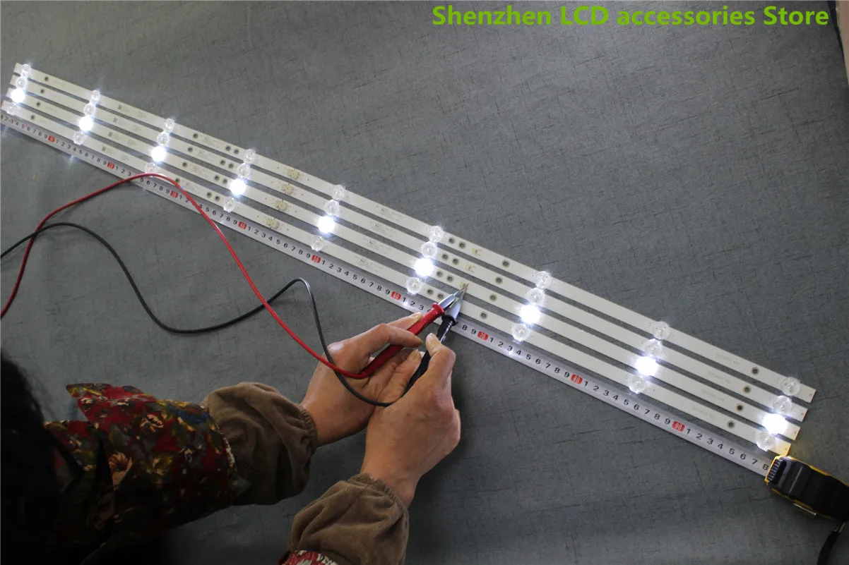 FOR KJ50D09-ZC22AG-05  KJ50D09-ZC22AG-07  PN 303KJ500040   9LED   99CM   3V    LCD TV backlight bar 100%new  6