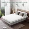 Vesgantti 10 Inch Innerspring Hybrid Mattress, Pressure Relief Mattress in a Box with Breathable Memory Foam, Medium Firm 4