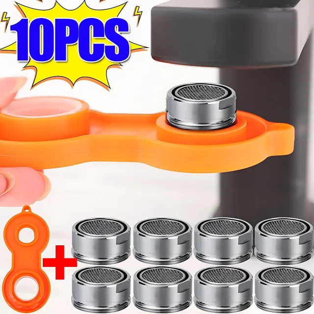 10/1PCS ก๊อกน้ํา Aerator ทองเหลืองสแตนเลสก๊อกน้ํา Bubbler เปลี่ยนด้ายผสมหัวฉีด Anti-splashing อุปกรณ์ห้องน้ํา 1