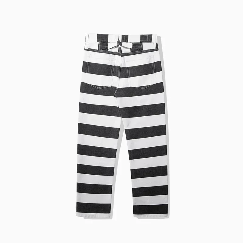 

Heavyweight Striped Cargo Overalls Thick Canvas Motorcycle AMEKAJI Rider Trousers Outdoor Trekking Camp Pants Dropshipping