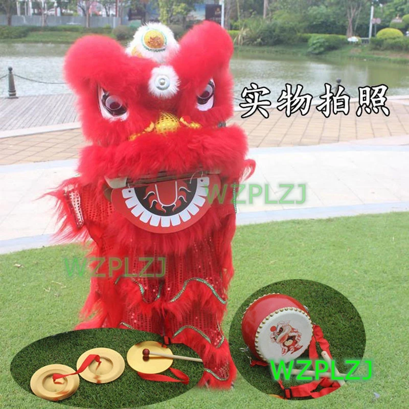 Royal 14 inch Lion Dance Costume Pants gong cymbals 5-12 Age Child WZPLZJ Party Performance Sport Outdoor Stage Christmas Spring