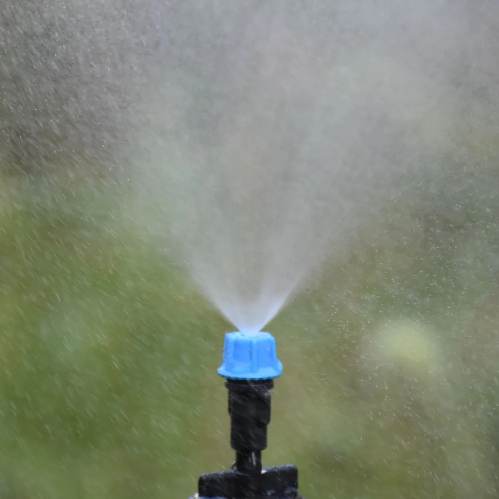 Adjustable Barbed Copper Sprayer Gardening Water Irrigation Misting Sprinkler Cooling Humidify Disinfection Sprayer Thread Tee