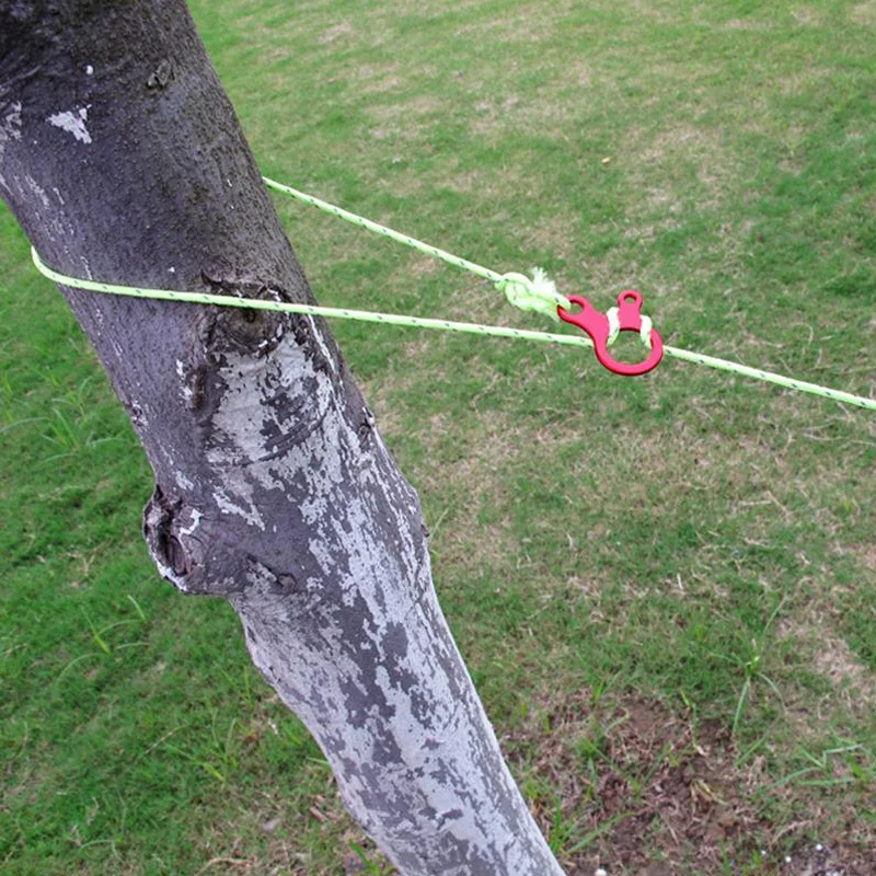Quick Knot Tent Wind Rope Buckle Camping Tent Accessories Camping Tent Fasteners Tent Rope Tightener Tent Wind Rope Hook Camping Rope Buckle Camping Cord Buckles 3 Hole Antislip Camping Hiking Tightening Hook 10pcs