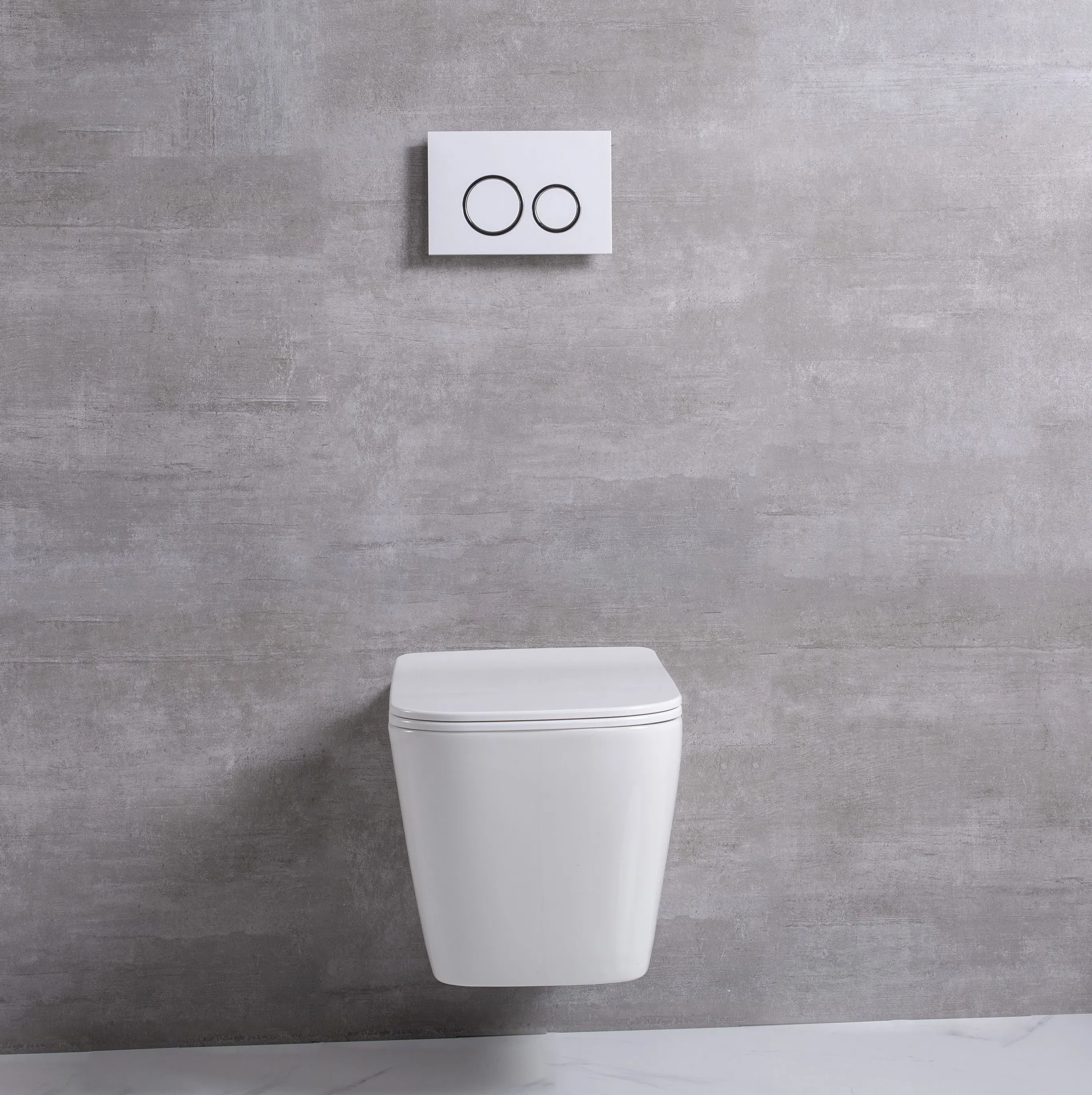 Rimless Bathroom Ceramic Toilet Wc Wall Mounted Toilette Suspendue Two Piece Wall Hung Toilet