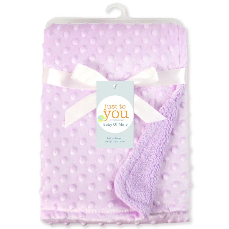 Coperta e fasce per neonati Coperta termica morbida in pile per neonati Set di biancheria da letto invernale solida Trapunta in cotone Biancheria da letto per neonati Swaddle Wrap - immagine 6