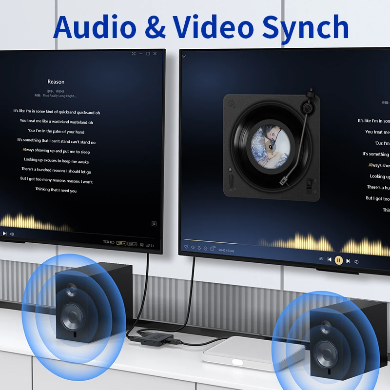 Unnlink Vídeo Divisor Hdmi em Saída 4k 30hz para Loja de tv Compartilhamento de Computador Monitores tv Projetores Home Auto - Imagem 2
