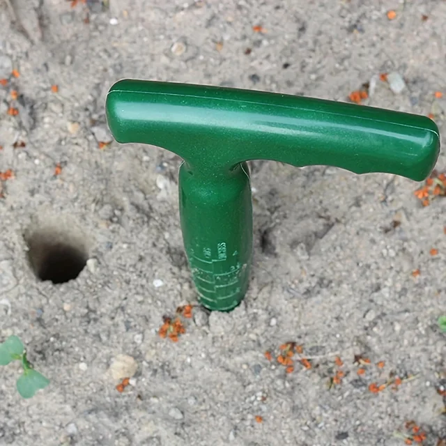 1pc GreenGarden Handheld Soil Hole Puncher Plastic Seedling Transplanting Tool for Planting Cuttings and Seedlings 5