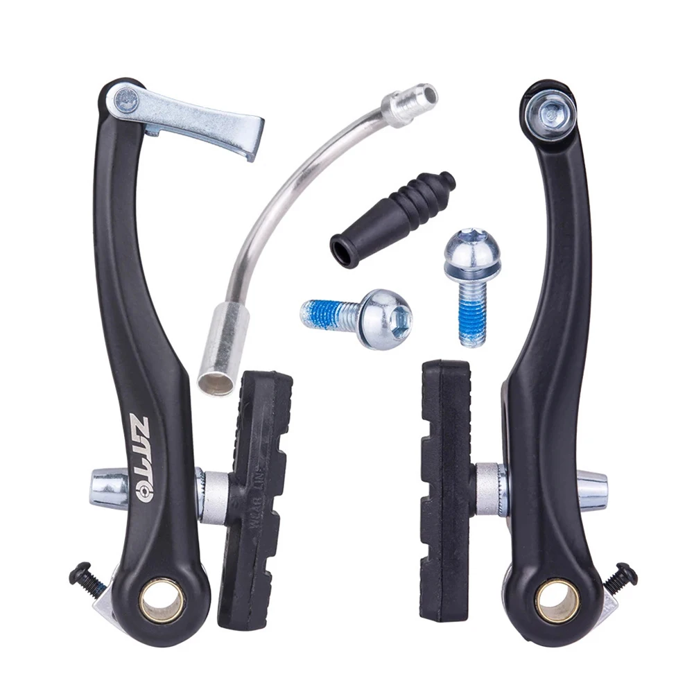 

1set MTB Mountain Bike V Brake Pads Caliper Bicycle Parts Accessories Aluminum Alloy Adjustable Stroke Length For Riding