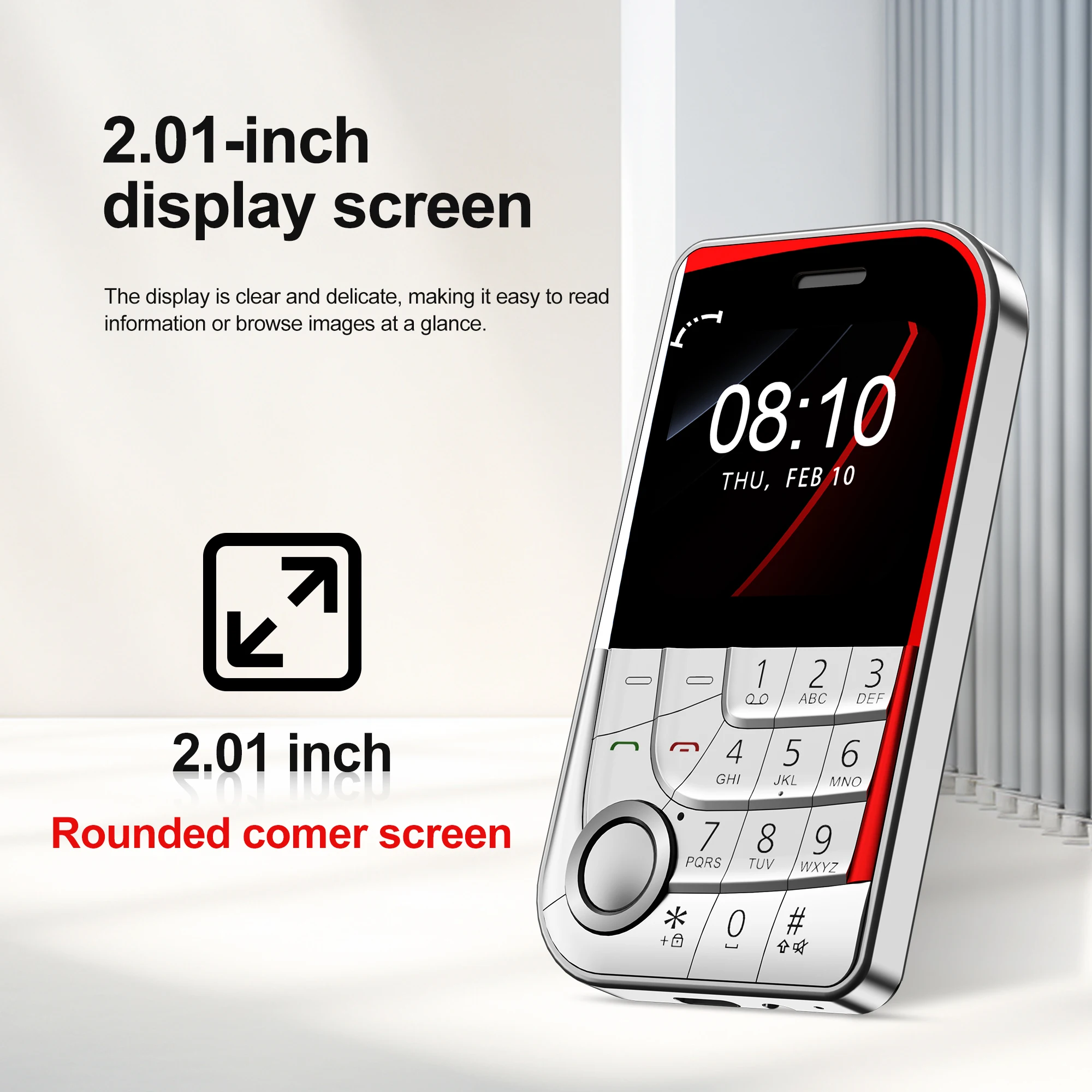SERVO V10 Card Phone 2.01" Display 2G GSM Dual SIM Standby MP3/MP4 Magic Voice Speed Dial Torch Button Small Cellular Telephones 3