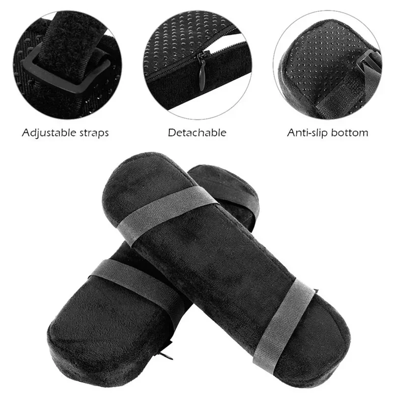 Armrest Pads Office Chair Parts Arm Pad Memory Foam Armrest Cover Cushion Pads For Home Office Chair Comfortable Elbow Pillow 1Pcs
