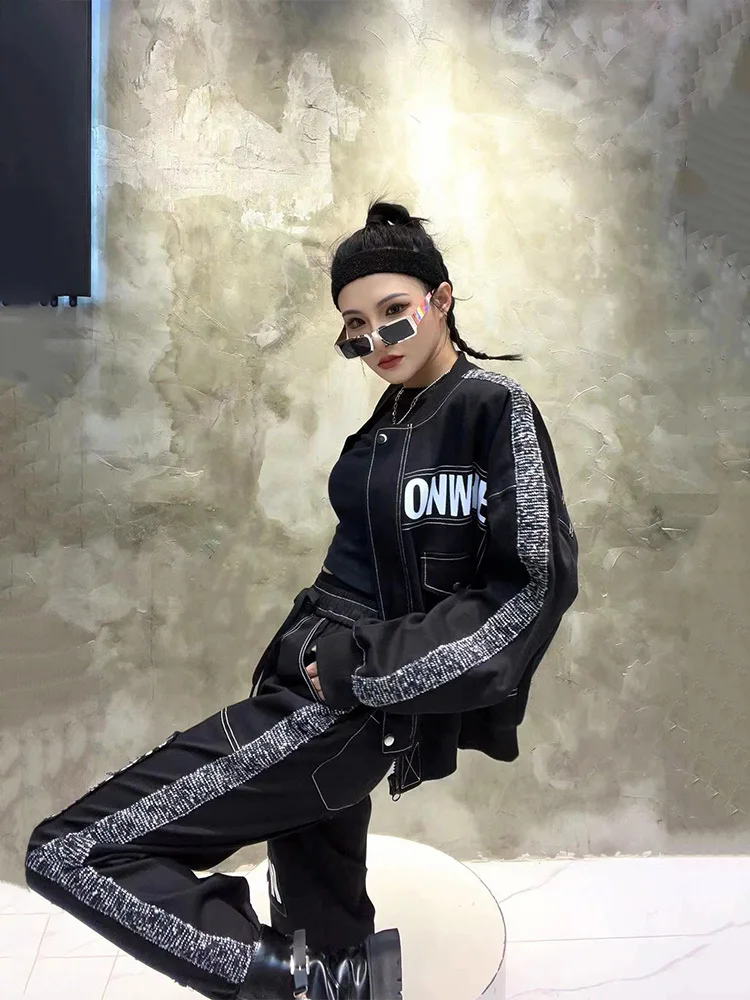 Amax luluE 2024 Autumn Punk Outfits Womens Fashion Jackets