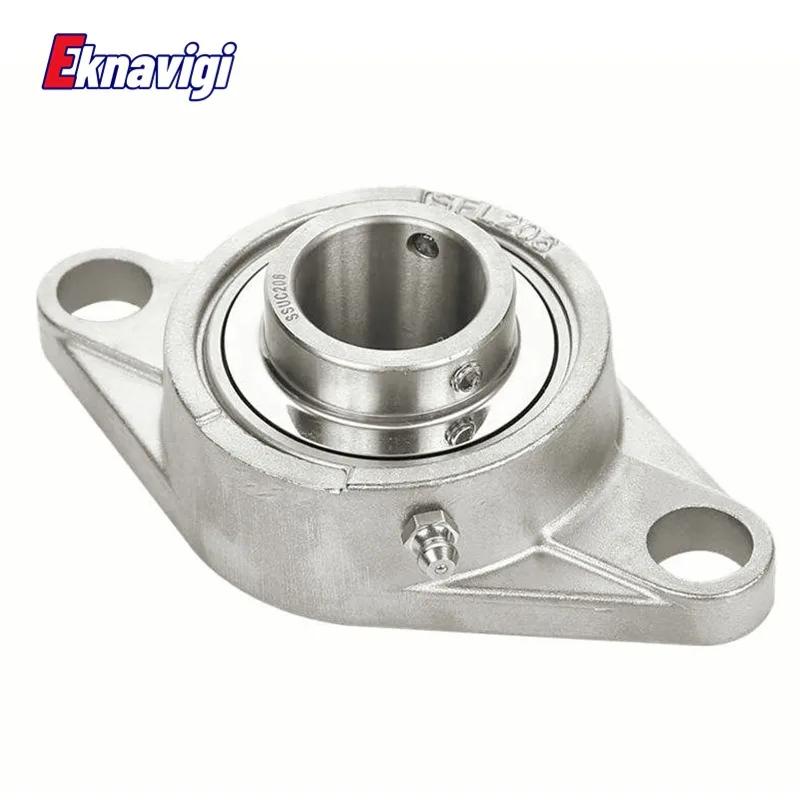 1PCS 304 Stainless Steel Outer Spherical Bearing Diamond Belt BaseSUCFL201 UCFL202 UCFL203 UCFL204 UCFL205