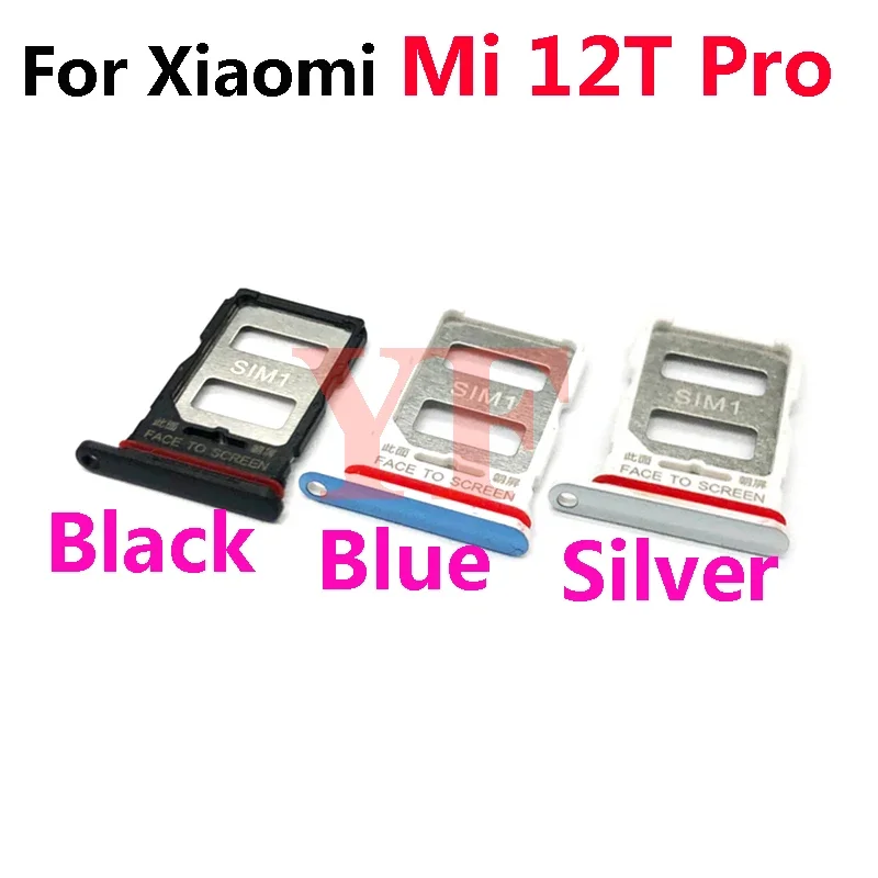 

10PCS For Xiaomi Mi 12T Pro SIM Card Tray Holder Card Slot Adapter Replacement Parts