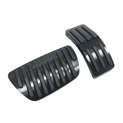 Non - Slip Car Foot Pedal Covers - No Drilling Required (Black)