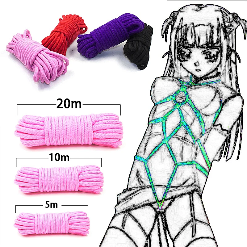 Sex Toys Silk Bound Cotton Rope Couple Bdsm Slave Body Bound Role-Playing Shibari Fetishism