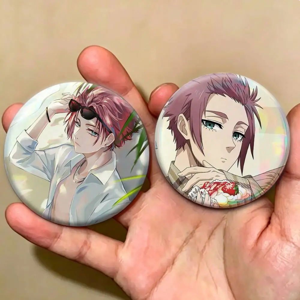Blue Lock Official Sae Itoshi Tinplate Button Pin Badge for Apparel and Accessories