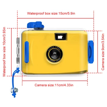 Retro Reusable 35MM Film Camera Waterproof Reloadable Film Camera Without Film Children Camera Film Camera for Shooting 6