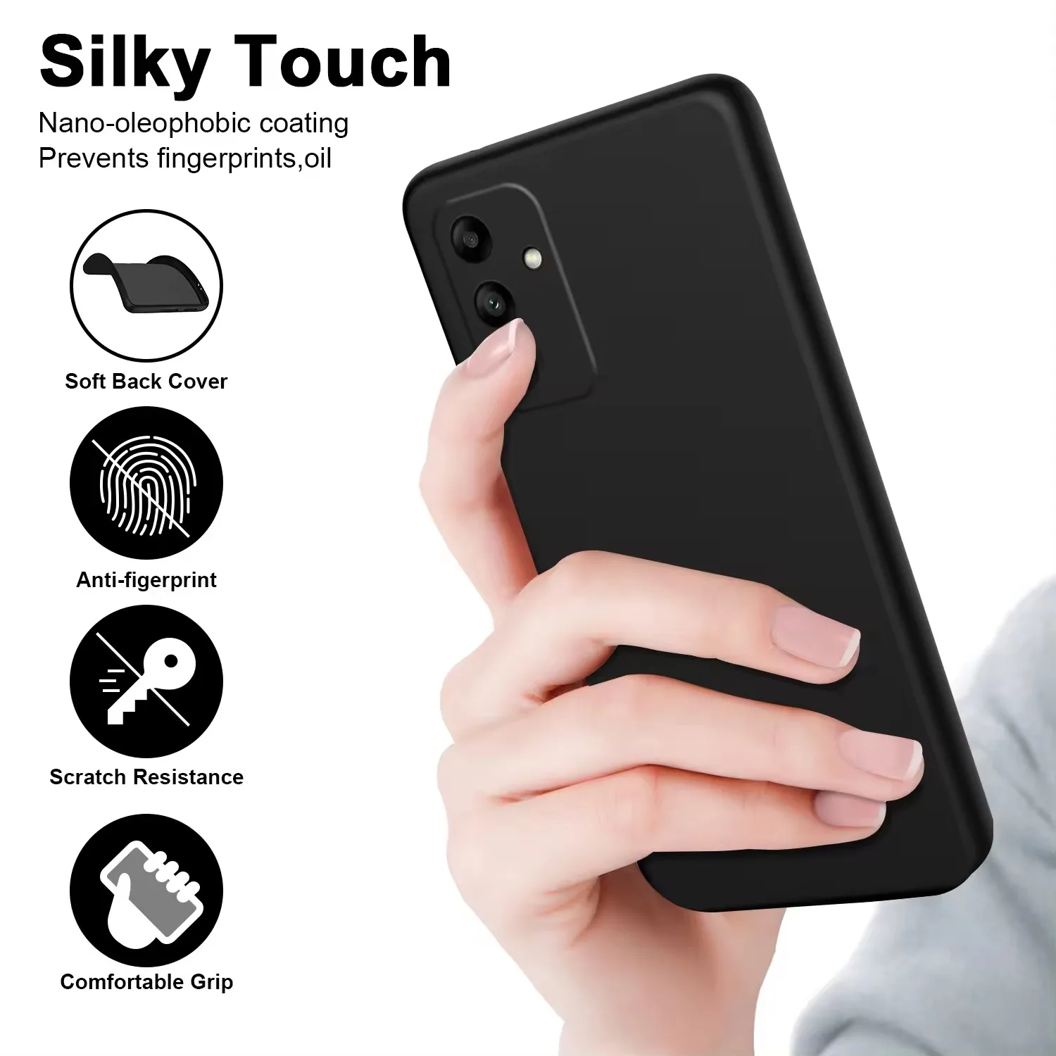 Durable Shockproof Silicone Phone Case - Enhanced Protection Cover