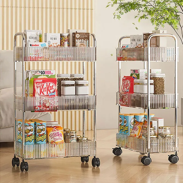 Mobile Shelf with Wheel Multi-Layers Storage Rack Mobile Shelf with Wheel Multi-Layers Storage Rack
