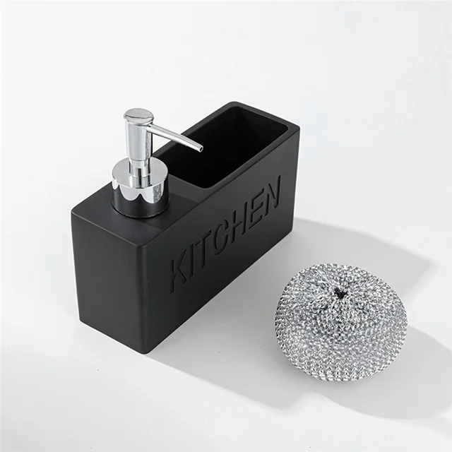 A33R-ห้องครัวจานเครื่องจ่ายสบู่กล่องเก็บชุดเคาน์เตอร์Liquidมือขวดรีฟิลขวดทําความสะอาดผู้ถือฟองน้ํา,ทนทาน 3 A33R-ห้องครัวจานเครื่องจ่ายสบู่กล่องเก็บชุดเคาน์เตอร์Liquidมือขวดรีฟิลขวดทําความสะอาดผู้ถือฟองน้ํา,ทนทาน 3