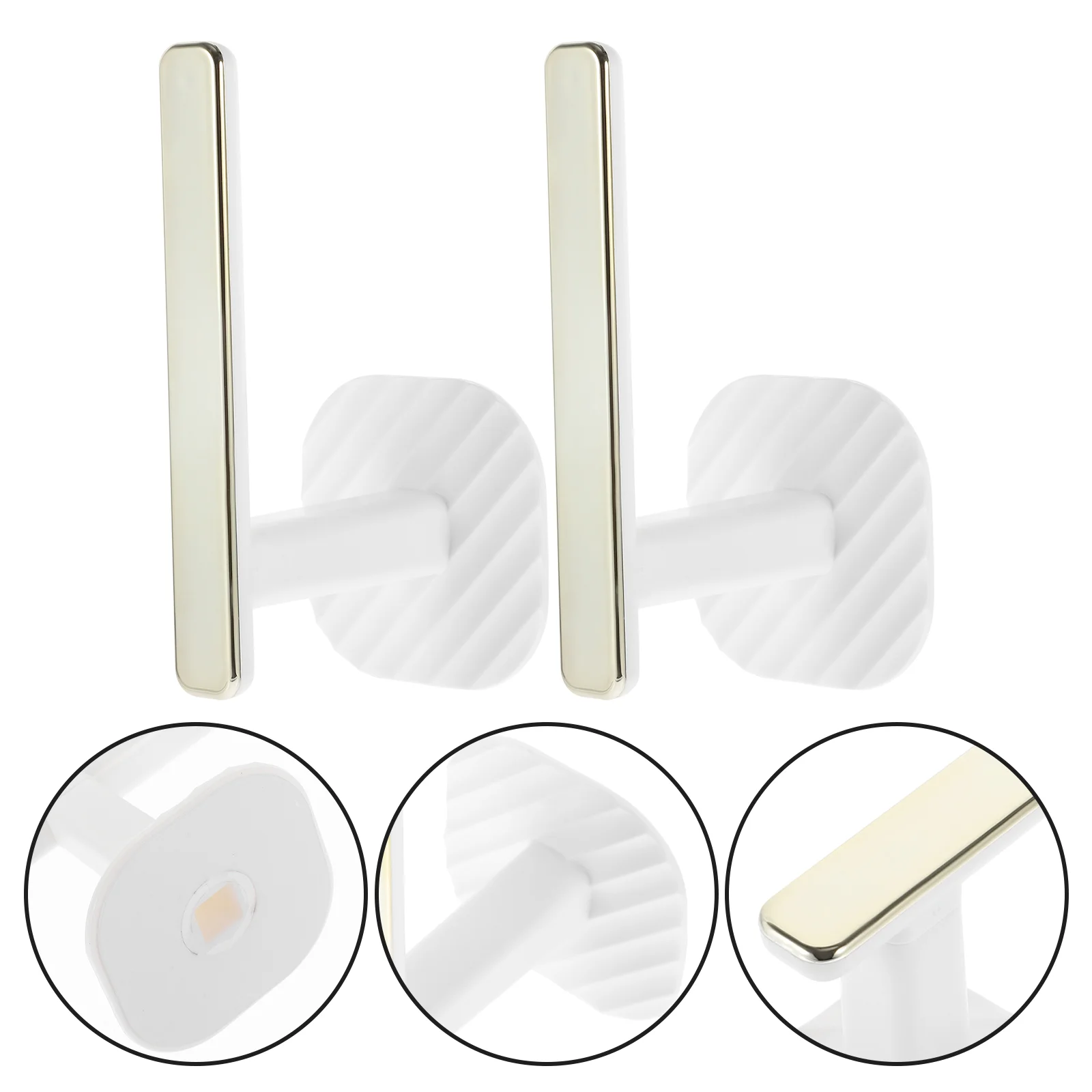 

Load-bearing Door Back Wall Bathroom Hooks 2pcs (white) Adhesive Hanger Kitchen Mounted Towel Decorative