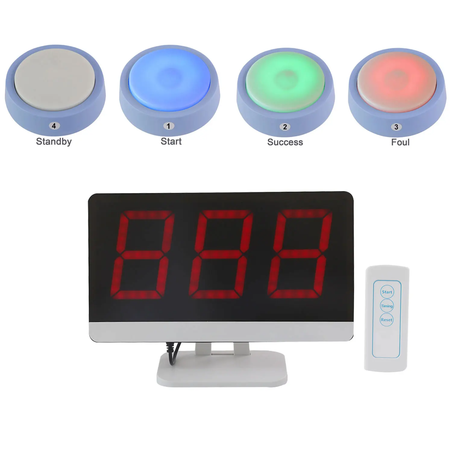 Kit De 4 Buzzers De Jeu à Réponse Rapide - Pour Quizz, Débats En Classe, Soirées Jeux