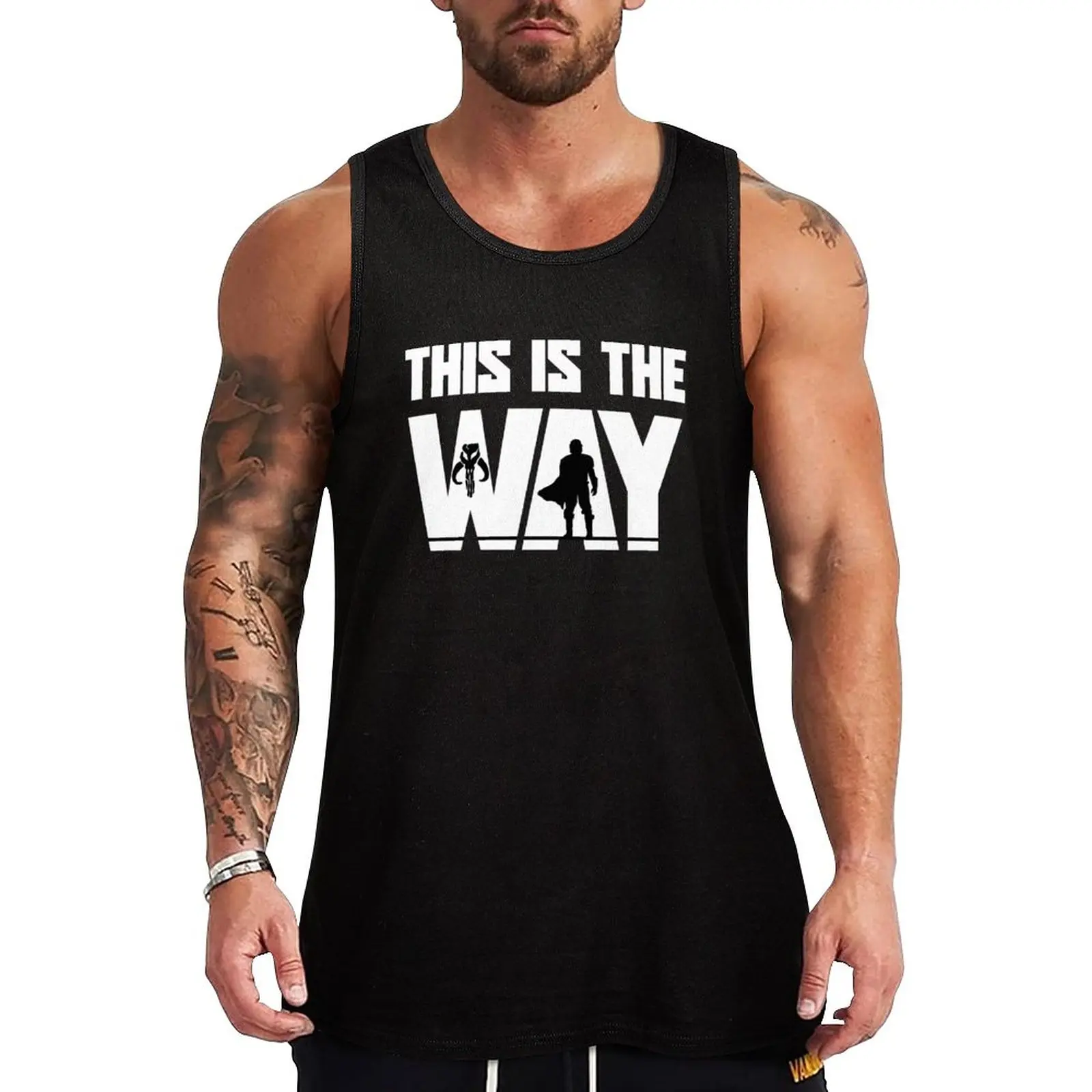 

New The Way Tank Top Men's gym t-shirts men gym Muscle fit anime clothes