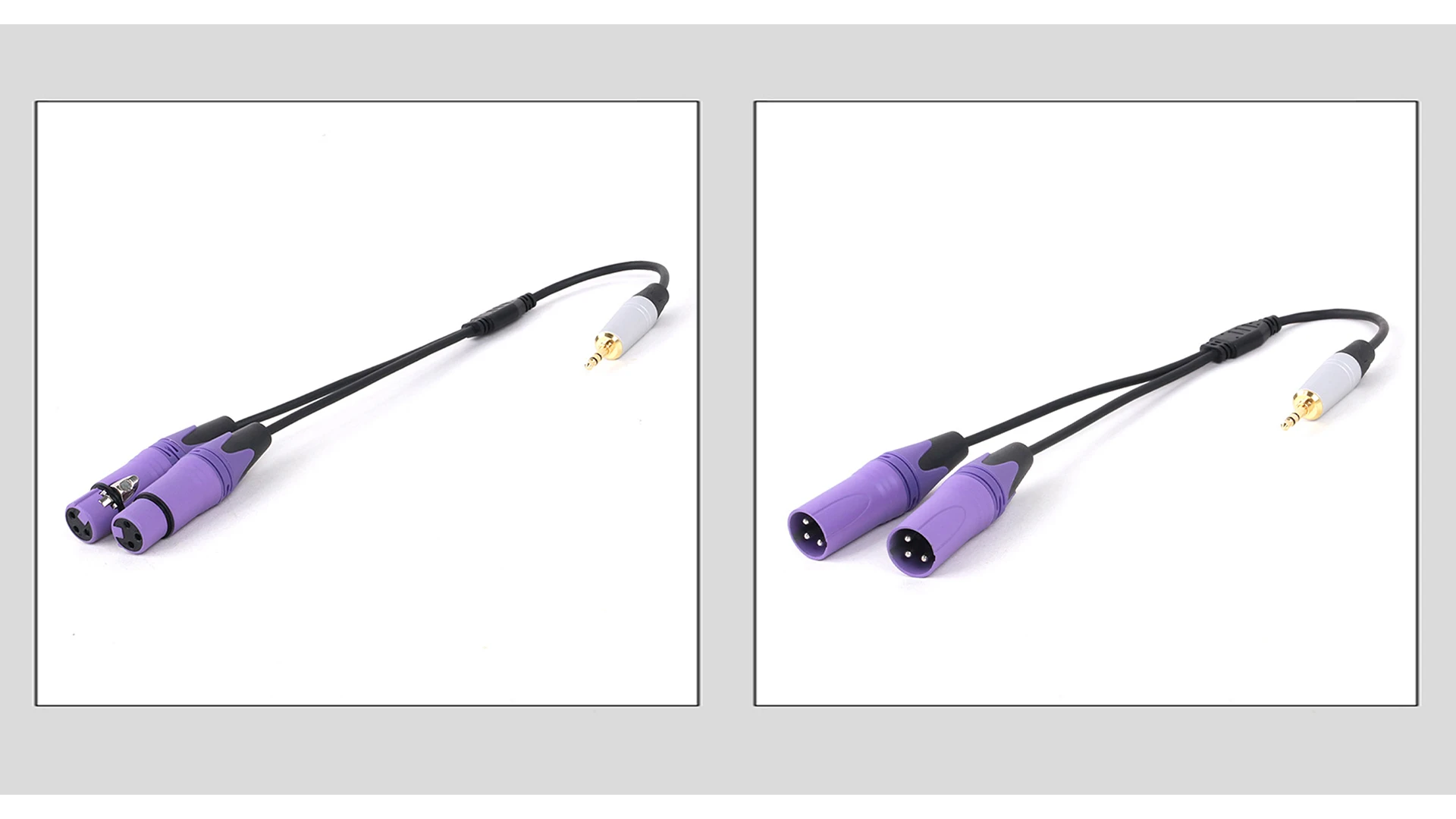 Premium-Audio kabel Mini-Buchse 3,5 trs zu Dual XLR 3-polig für PC-Kopfhörer Sound mischer 3,5mm bis 2 xlr Kabel 1m 2m 3m 5m 8m 10m – Detail 6