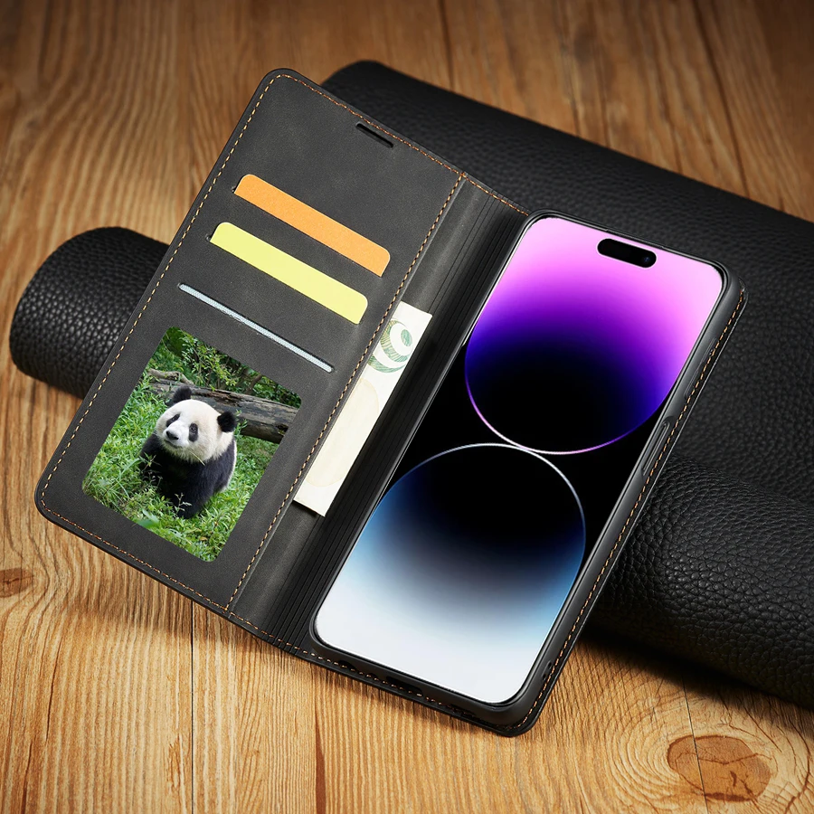 Wallet Business Magnetic Flip iPhone Case