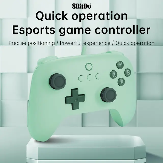 8bitdo Ultimate C controlador de juego con cable para Windows 10 11,PC, Android, Steam Deck Raspberry Pi ,Plug-and-play en PC
