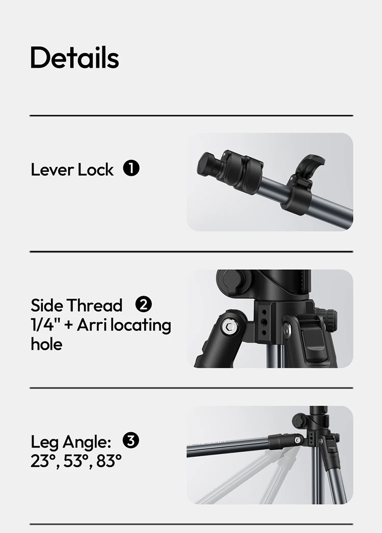 Ulanzi TT59 Camera Tripod description image 16