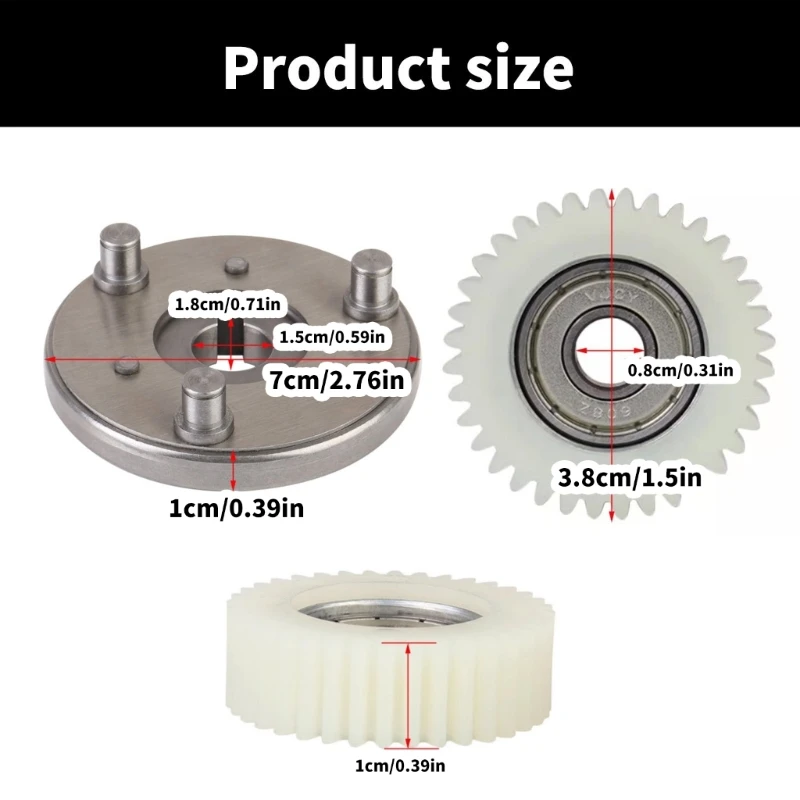 Efficient Nylons Gear Clutches Bearing Replacement Part Easy Installation Clutches for Smooth and Reliability Performances