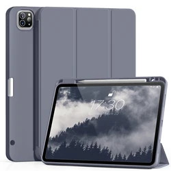 RBP Ultra-Slim Soft TPU Tablet Cover with Pencil Holder for iPad Pro, Air, and Mini (Purple)