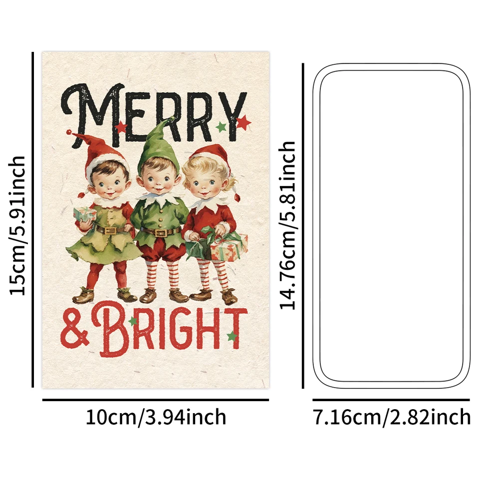 Old English Co. Brother Tarjetas De Navidad Para Hombre, Divertida