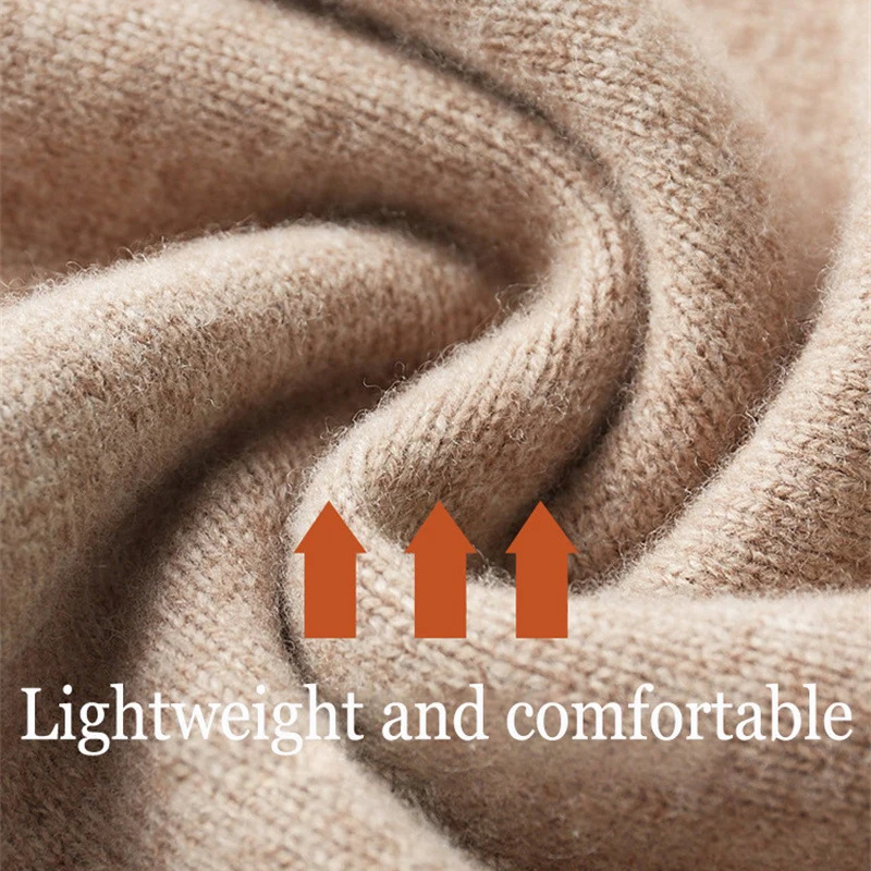 Cashmere Sweater Thicked Fit Men's Half Height Zipper Stand Neck Pullover Knitted Coat Winter Wool Sweater Plus Size 4XL 6