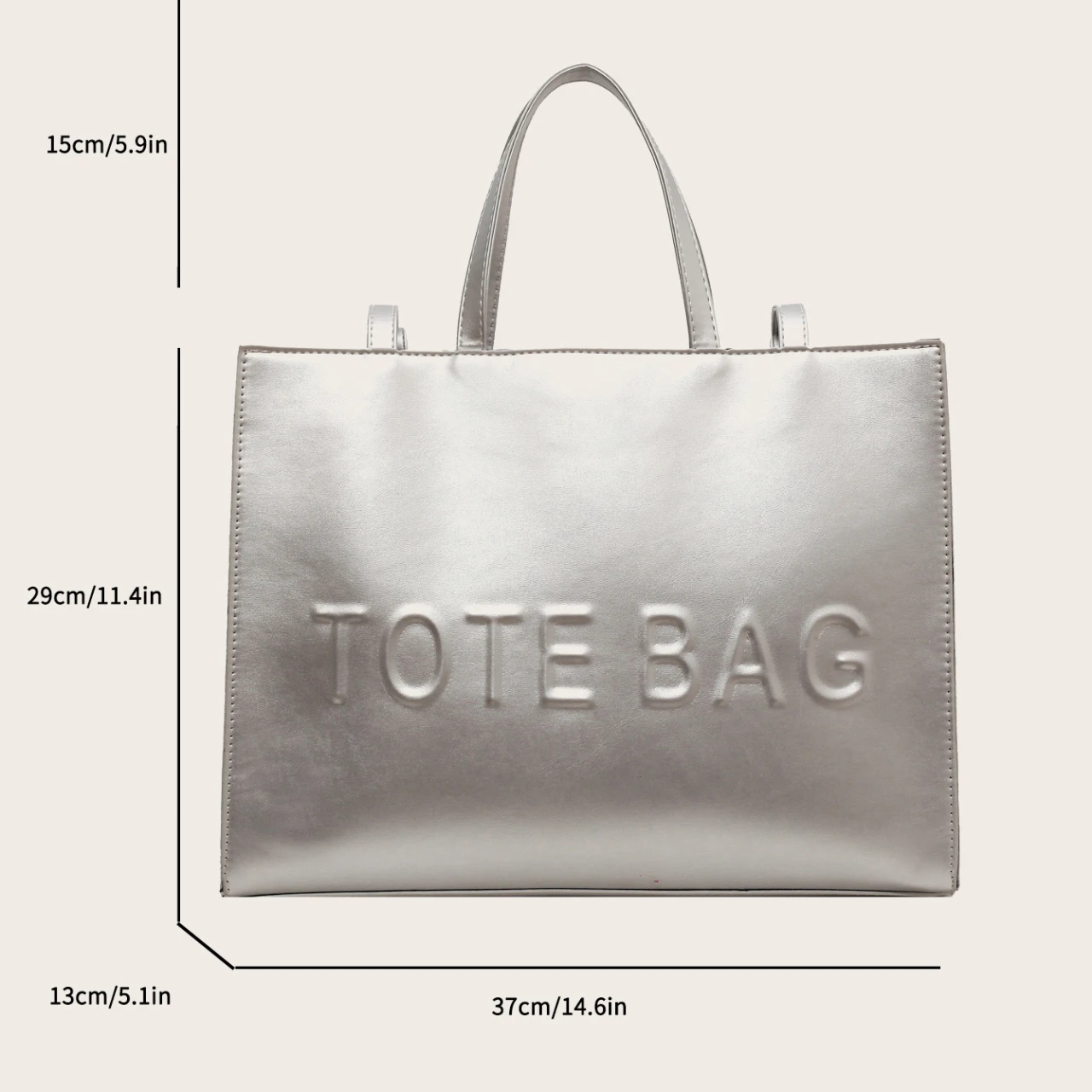 PlatiNum Designer Tote Bag Color and Texture