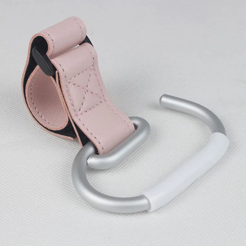 Description Picture 6 of itemNew PU Leather Stroller Hooks Rotate 360 Degrees Multifunctional Leather Hooks for Bags Stroller Accessories Christmas Gift