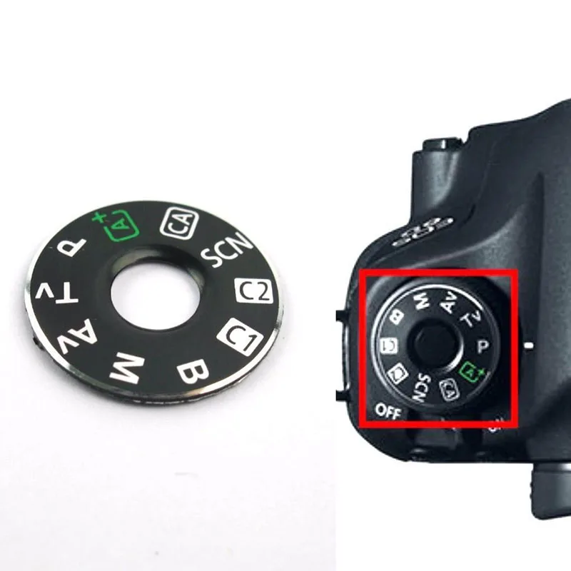 

Camera Function Dial Mode Interface Cap Button Repair Parts For Canon EOS 6D New Replacement Cover