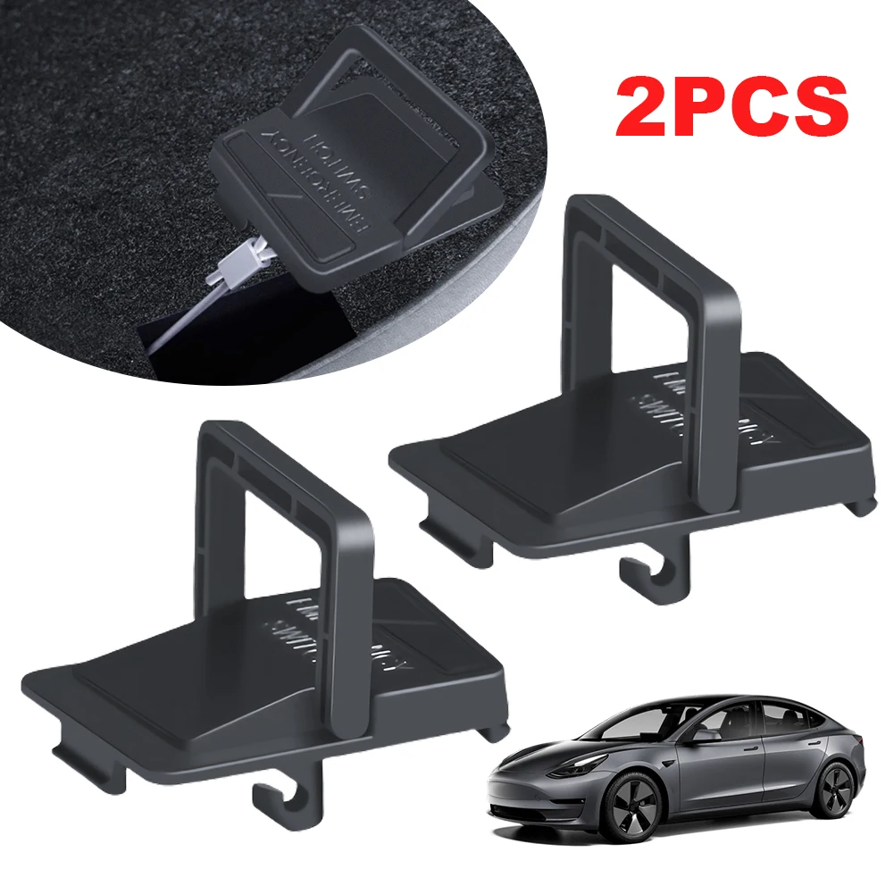 2Pcs Door Emergency Handle Rear Door Mechanical Lock Unlock Puller Button for Tesla New Model 3 Highland 2024 Accessories